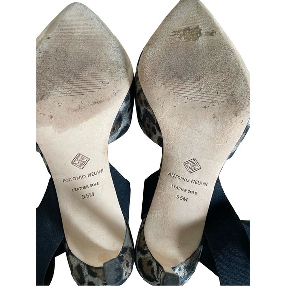Antonio Melani Leopard Print Heels Size 9.5 - Picture 11 of 14
